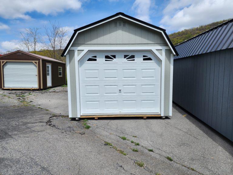12×24 Lofted Garage – Gap Gray