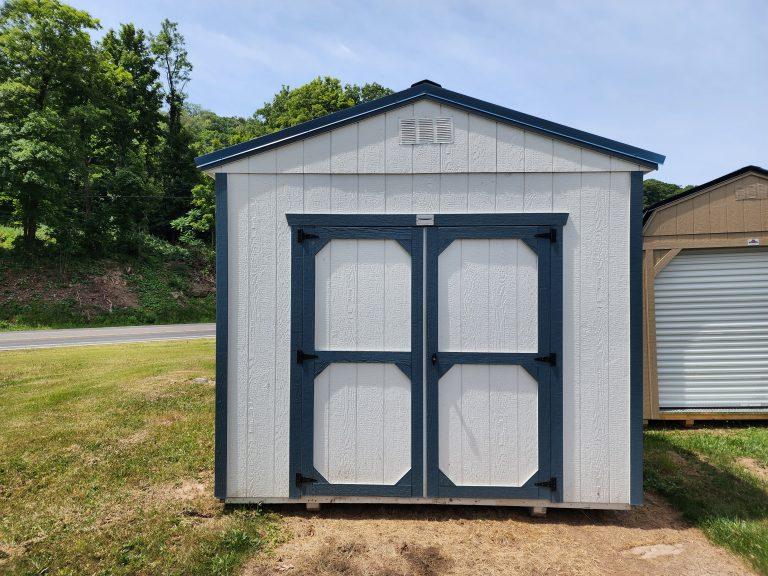 10×12 Utility Shed – Barn White