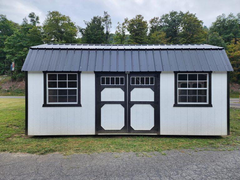 10×20 Lofted Barn – Barn White