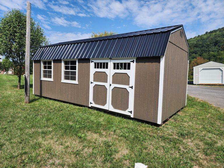 12×24 Lofted Barn – Urethane Driftwood